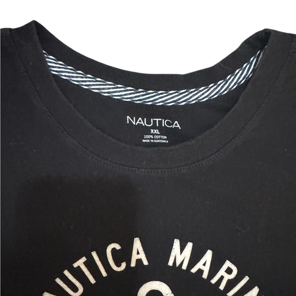 Nautica Black Anchor Logo Short Sleeve Tee - Picture 3 of 3
